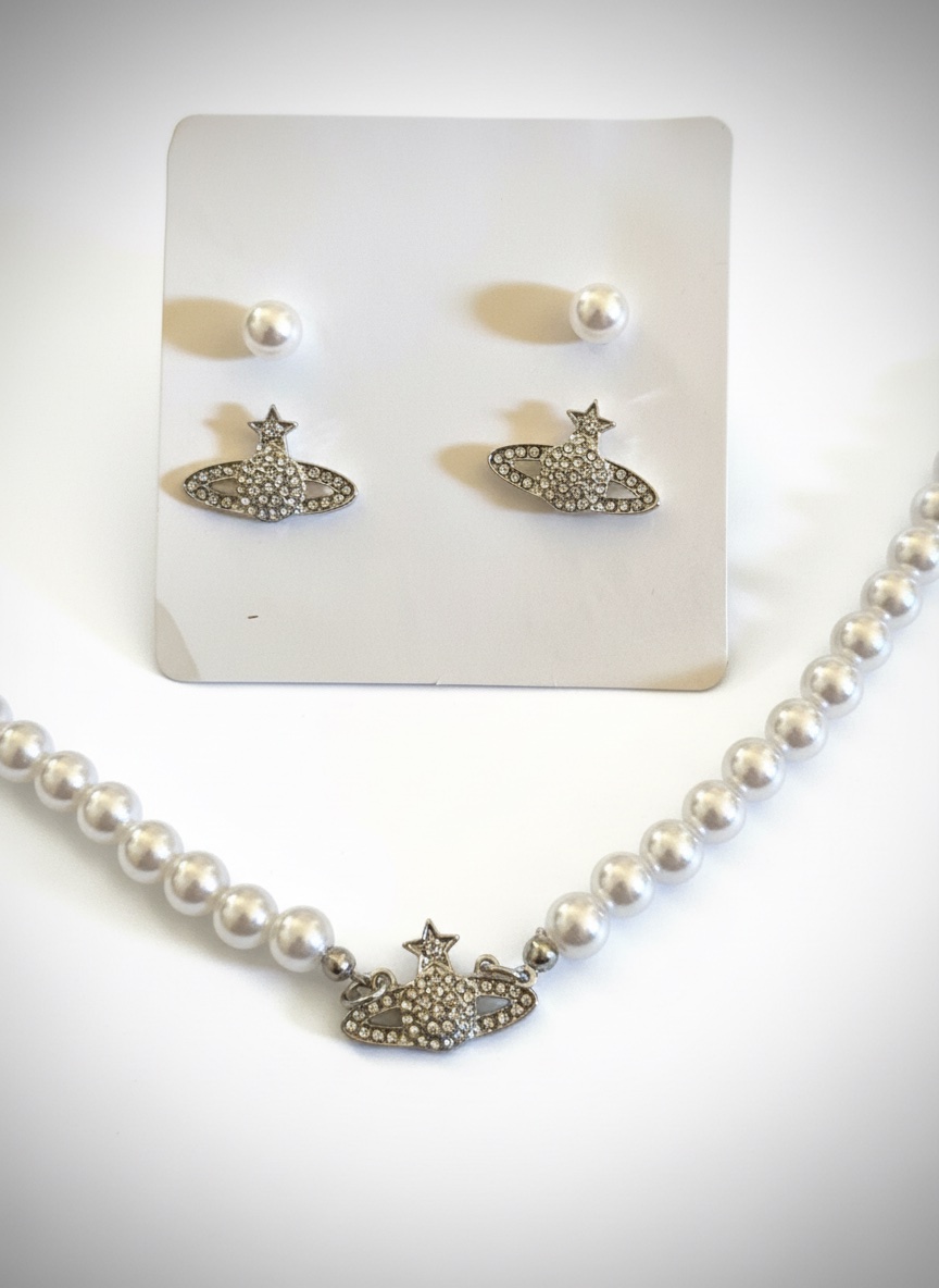 Collier et boucles d'oreilles 