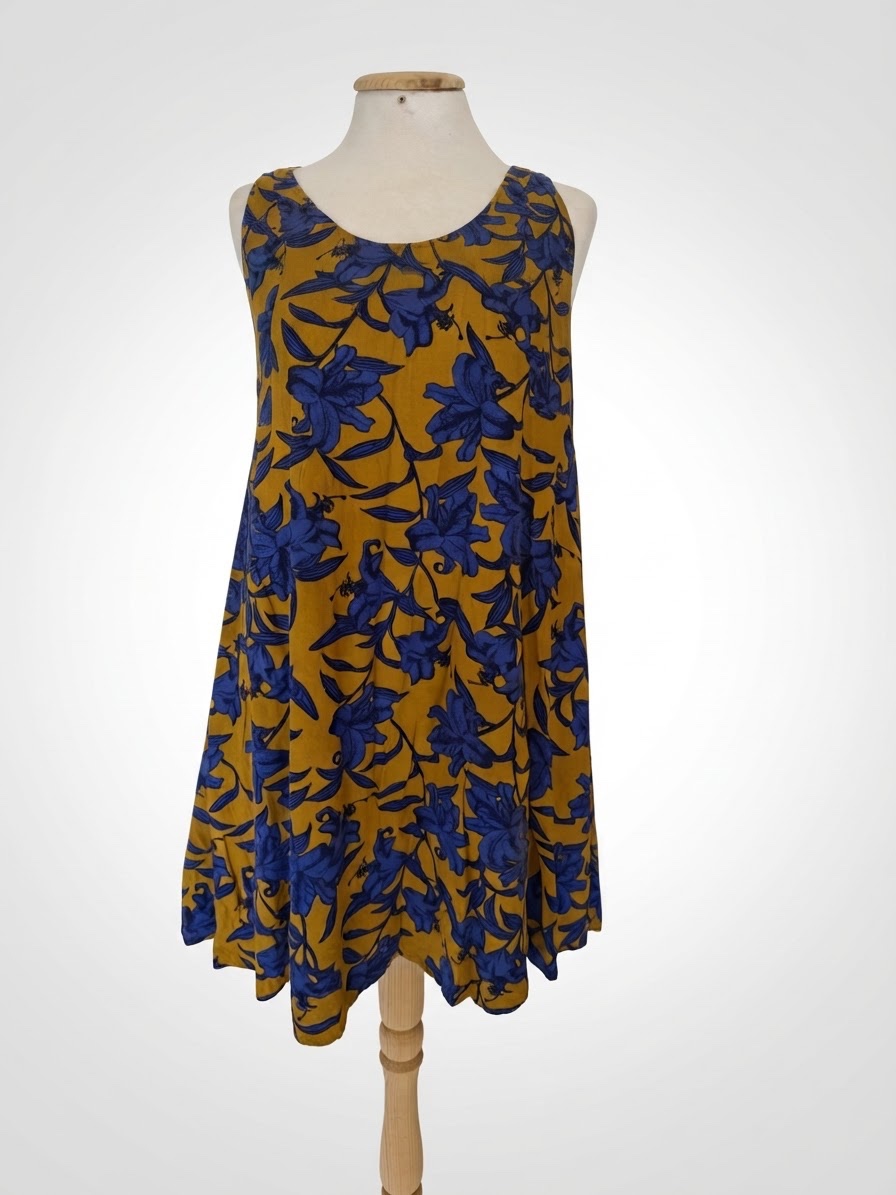 Robe courte fleurie