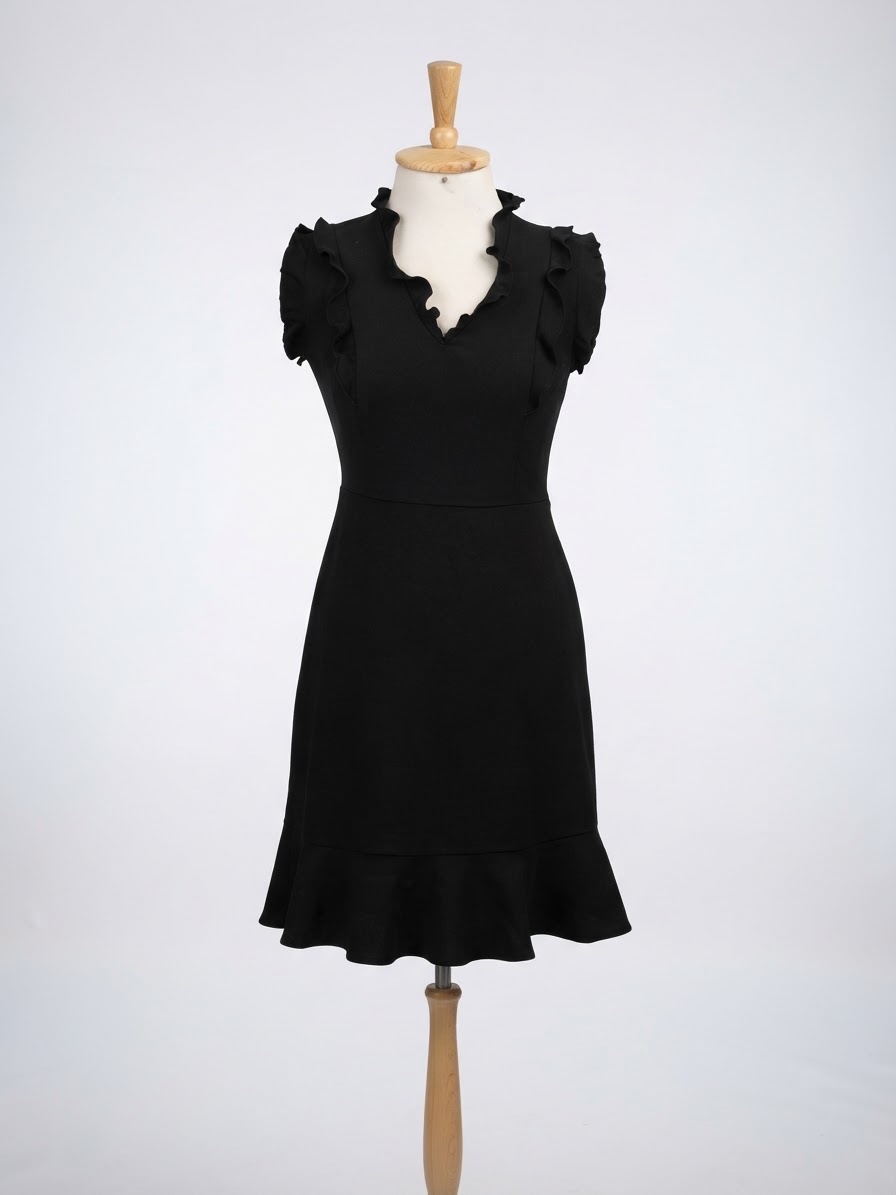 Robe chic à volants