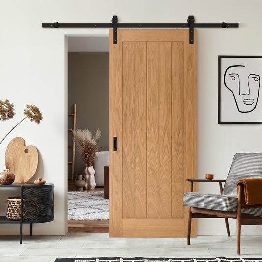 Mécanisme de porte coulissante Noir 2m 