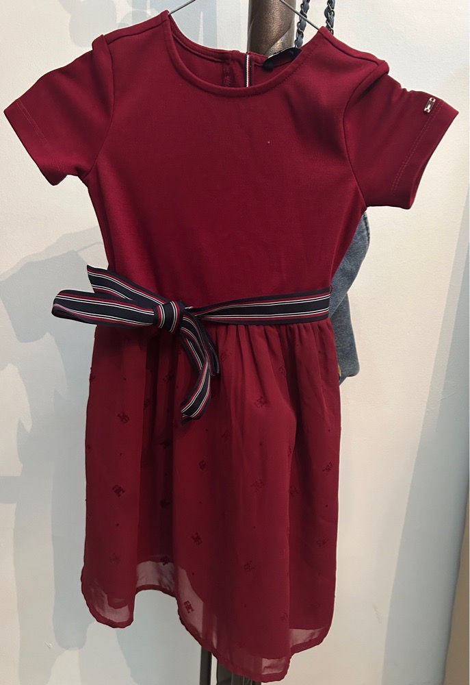 Robe fille avec ceinture Tommy Hilfiger