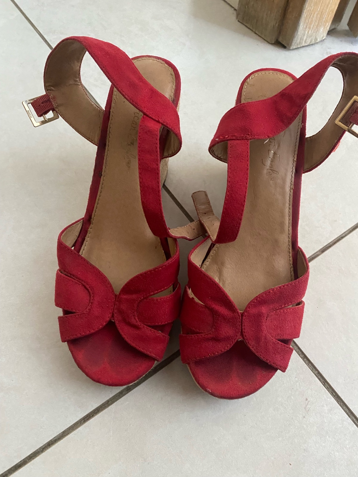 Sandales rouges