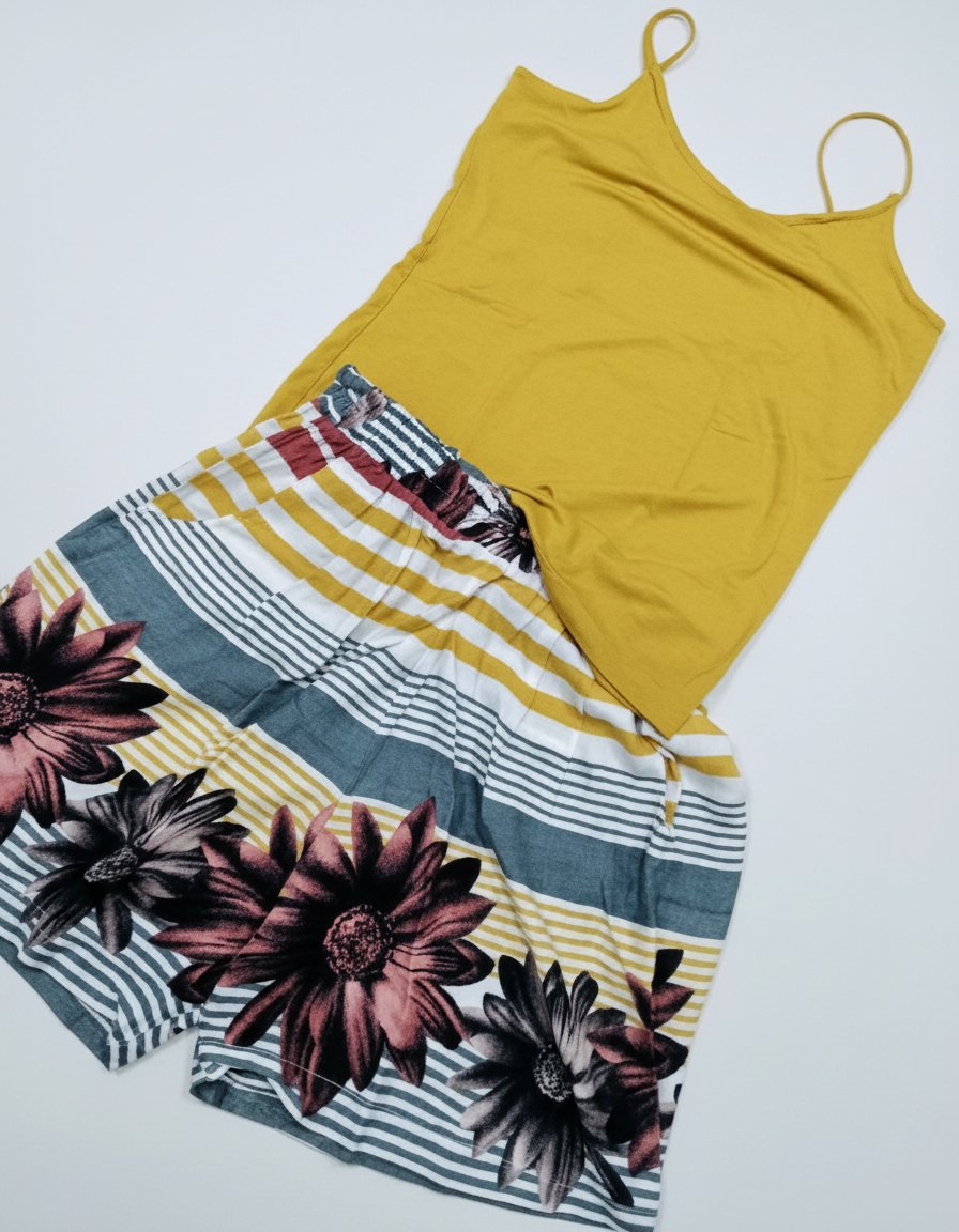Short + bretelle assortie 💛