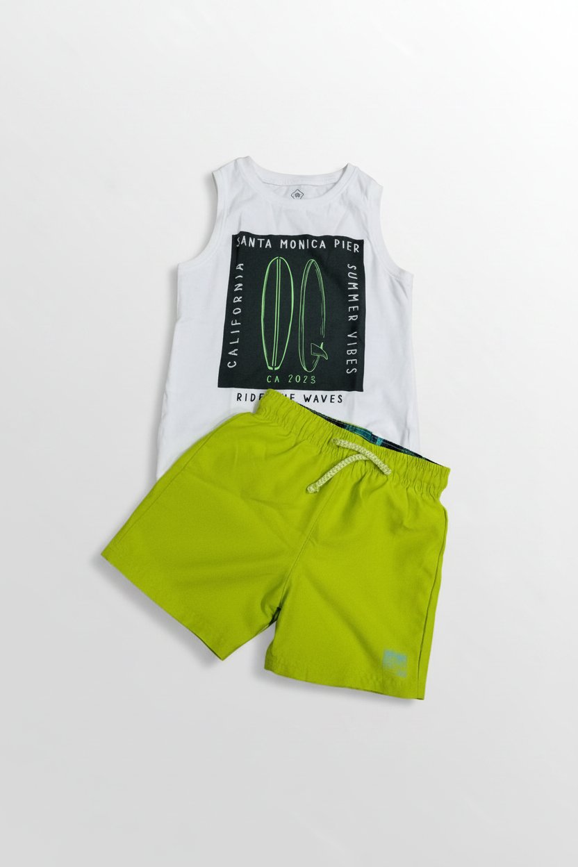 Maillot + tshirt assortie