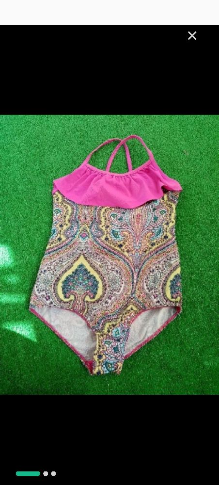 maillot de bain fillette + sandales de plage cadeau