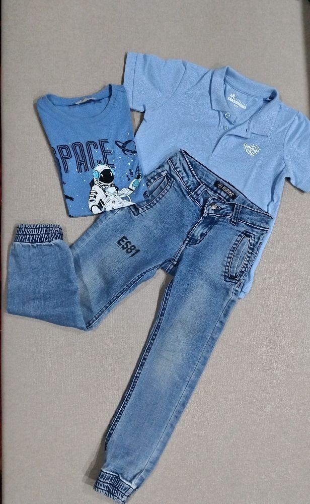 Tenue garçon + t shirt cadeau 💙