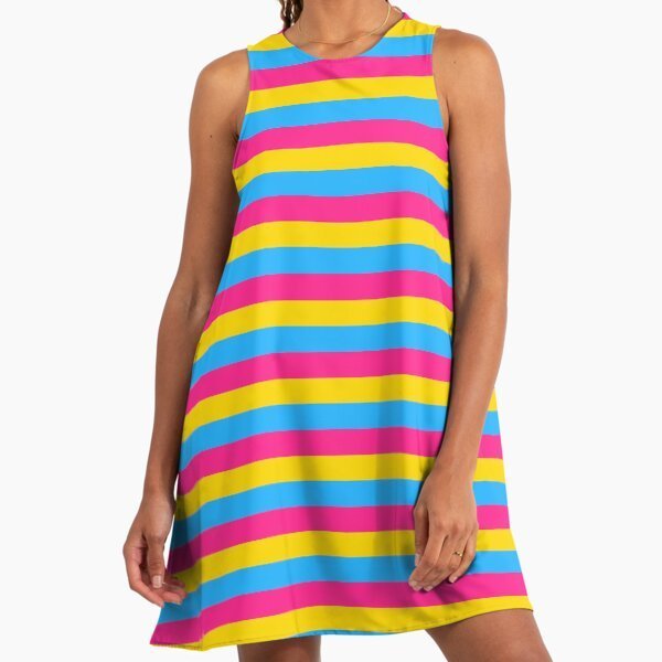 Robe rayé muticolore