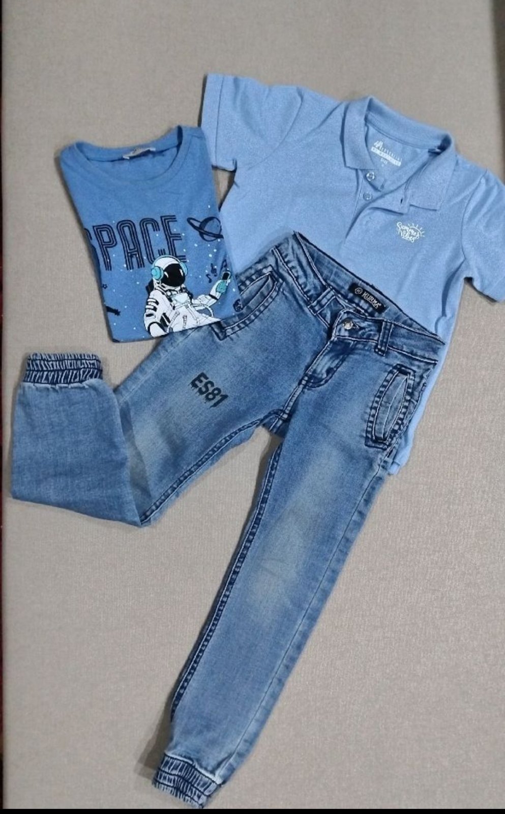 Tenue garçon + t shirt cadeau 💙