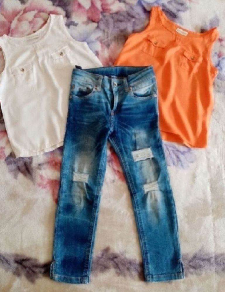 Lot pour fillette 🤍🧡