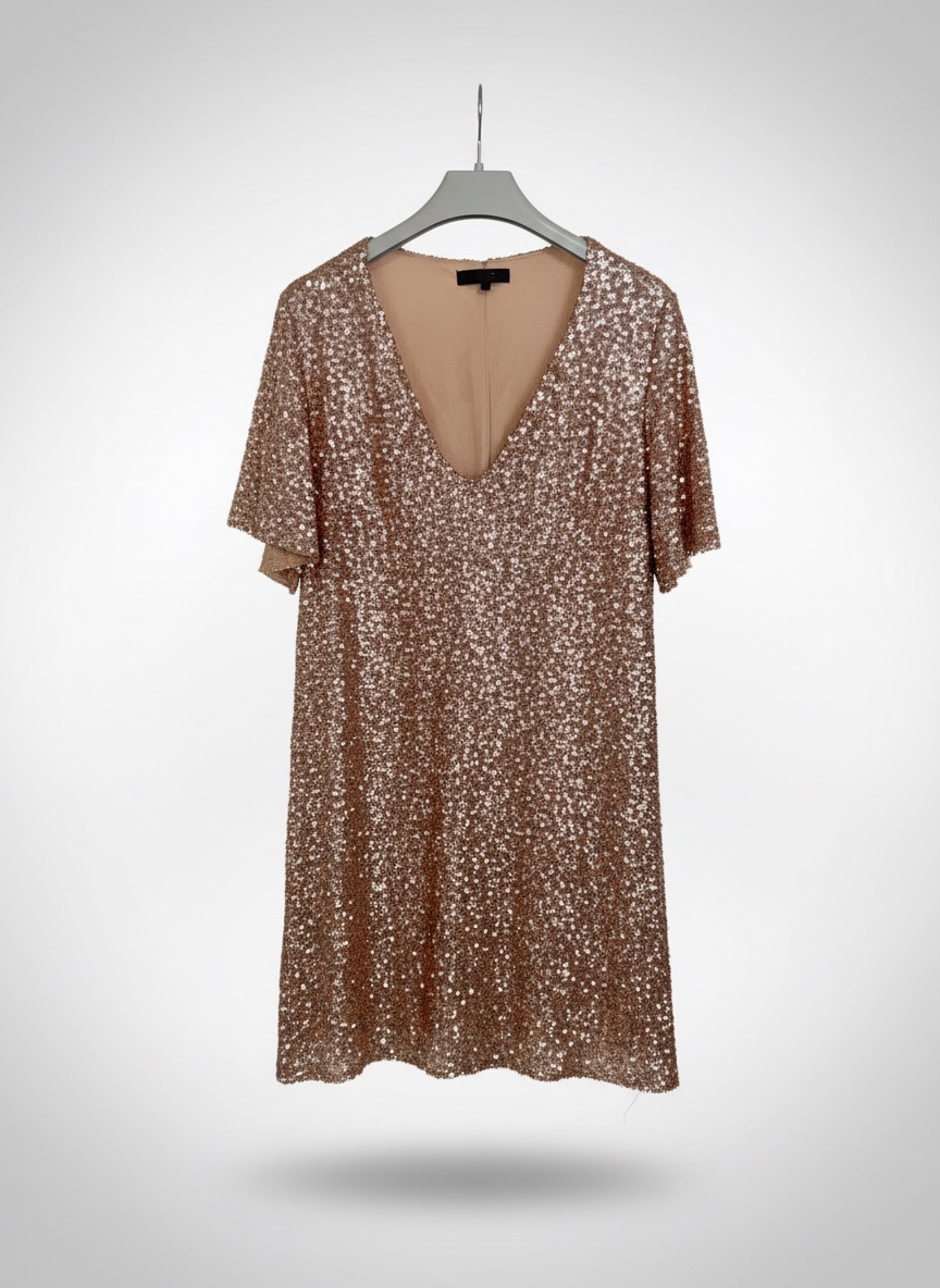 Robe soirée rosé mini