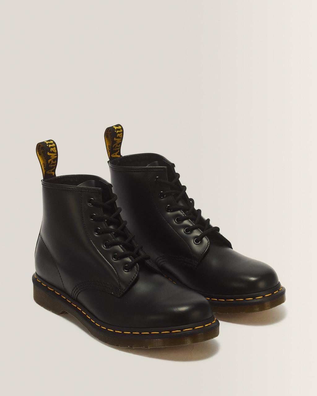 Boots basses 101 yellow stitch en cuir