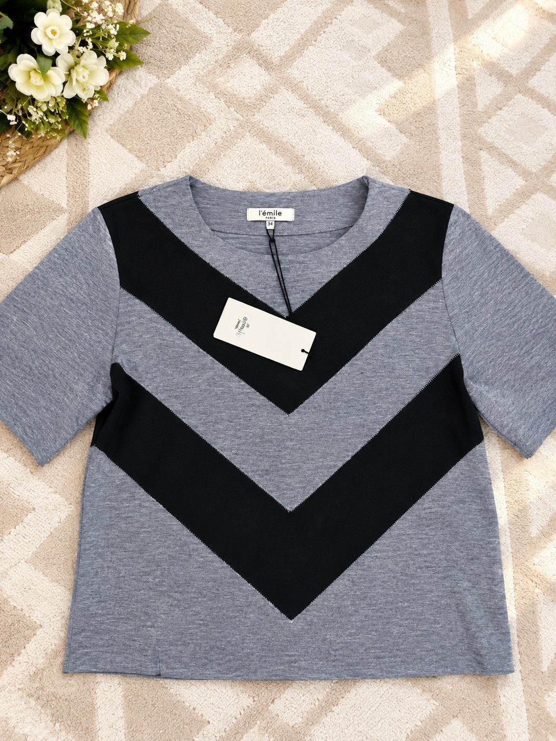 Pull l'émile paris gris  neuve avec🏷️ 