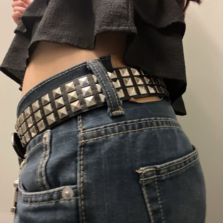 Black stud belt