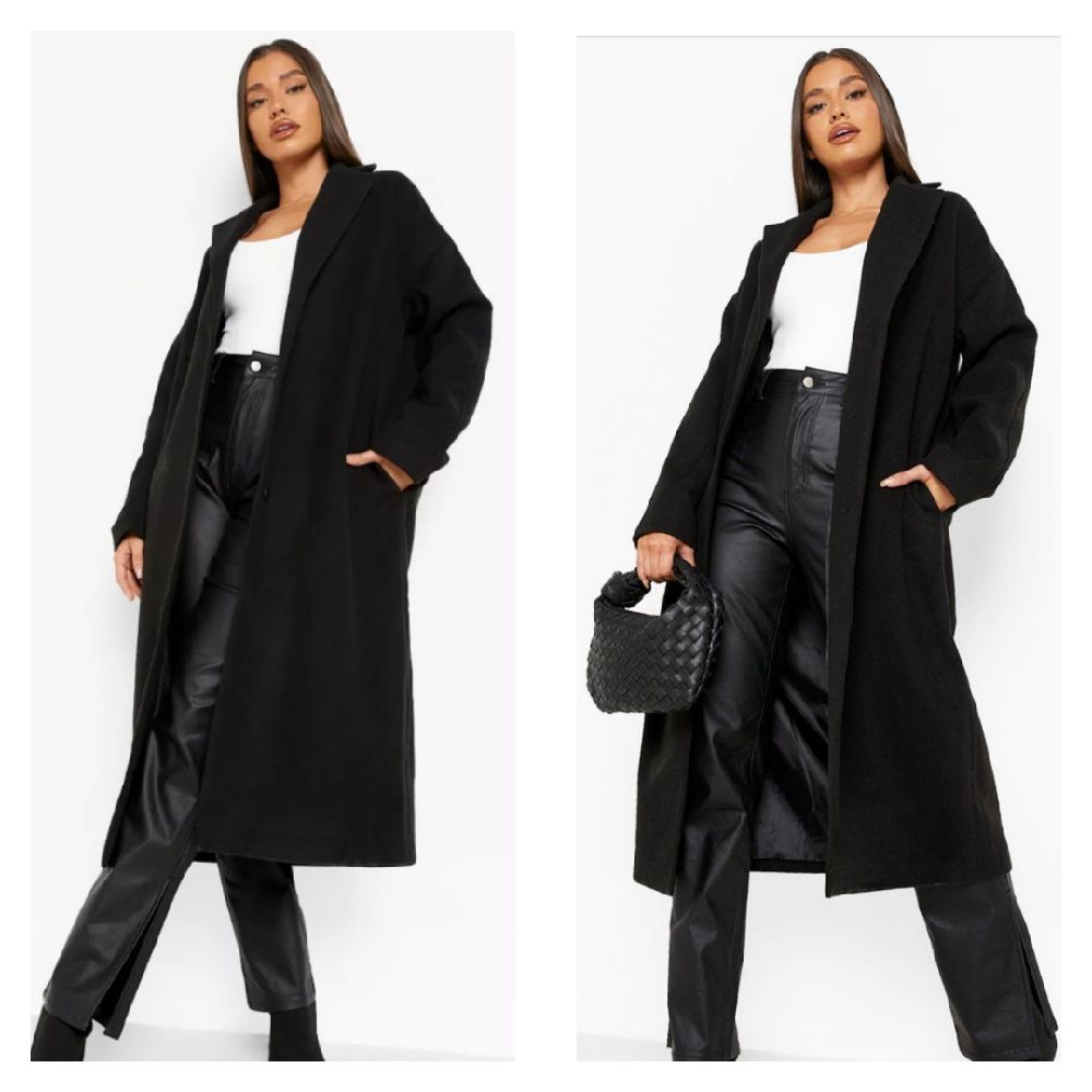Manteau noir oversize ❤️