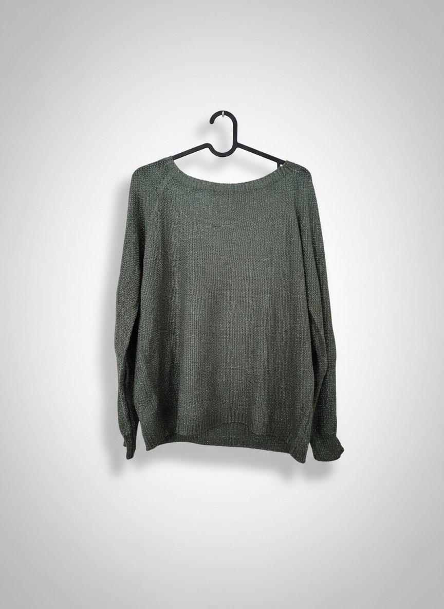 Pull vert militaire maille 