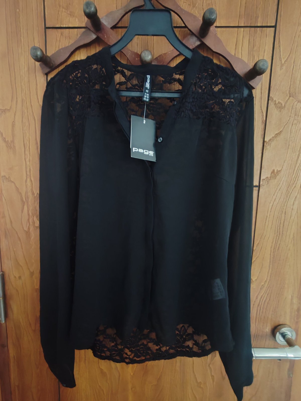 Chemise en mousseline/dentelle
