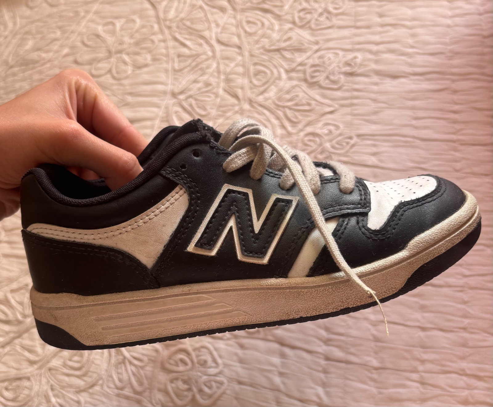 New Balance 480 Enfant – Noir/Blanc – Pointure 33 – Authentique