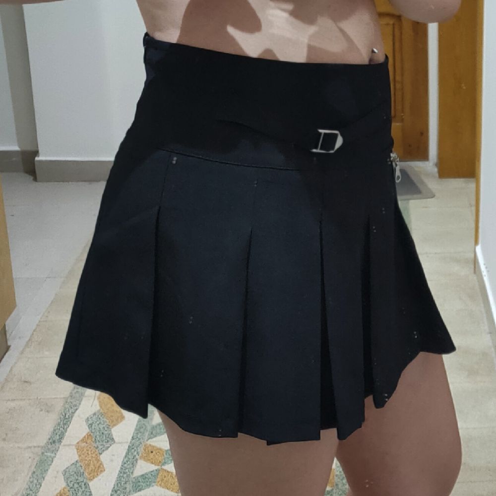Jupe plissée noir