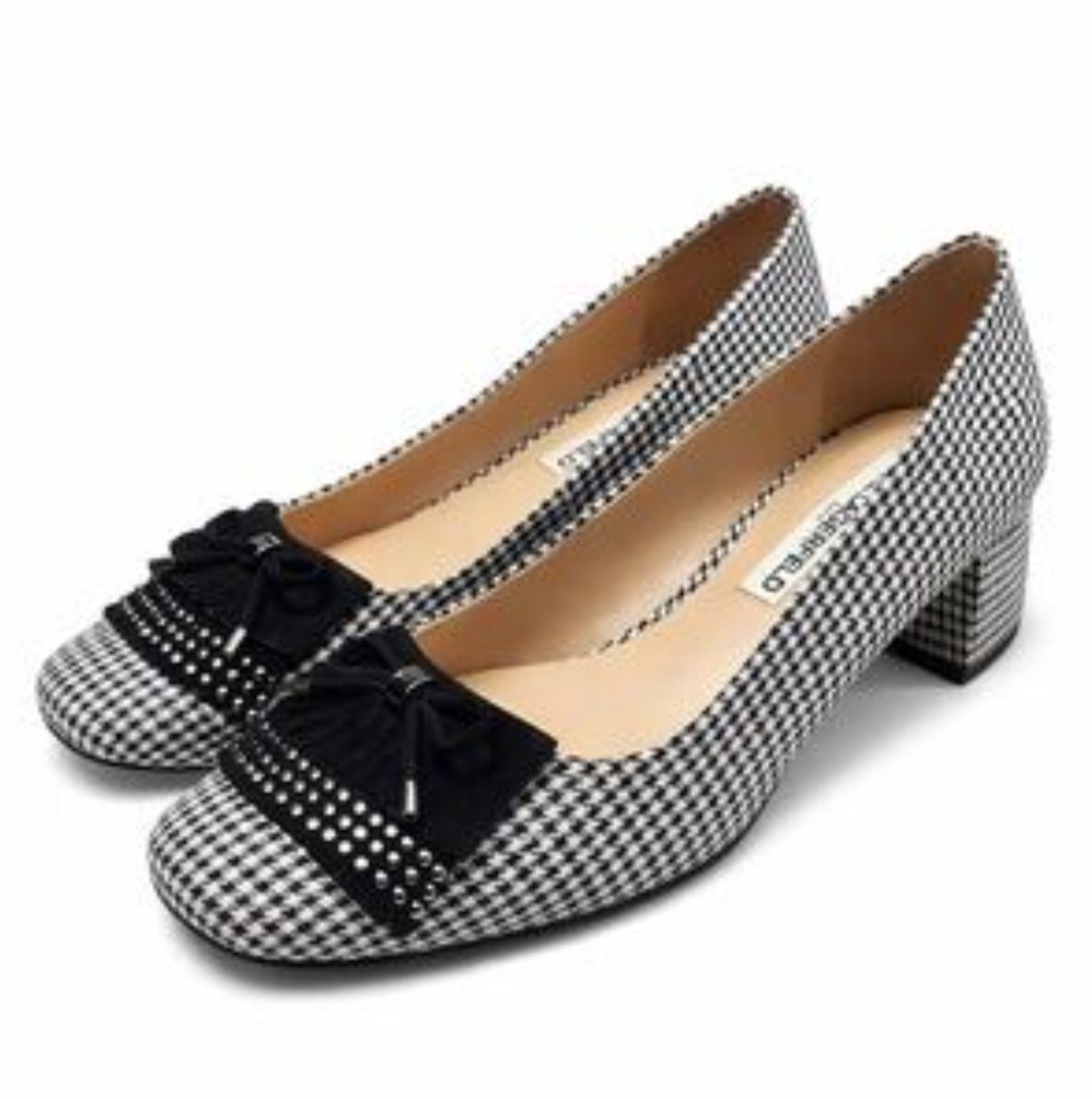 Escarpins Karl Lagerfeld - Motif Pied-de-Poule 