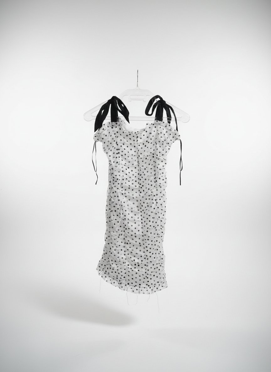 Robe petite pointe noir et blanc