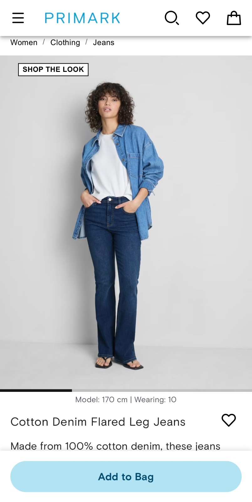 Regular Flared leg jean 