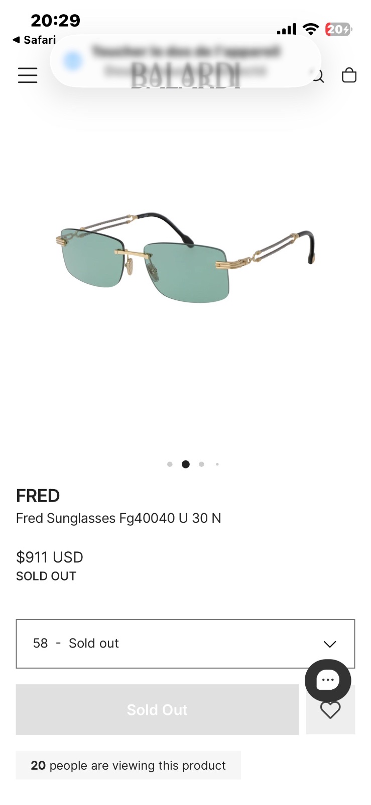 Des paires de lunttes fred 2300dt