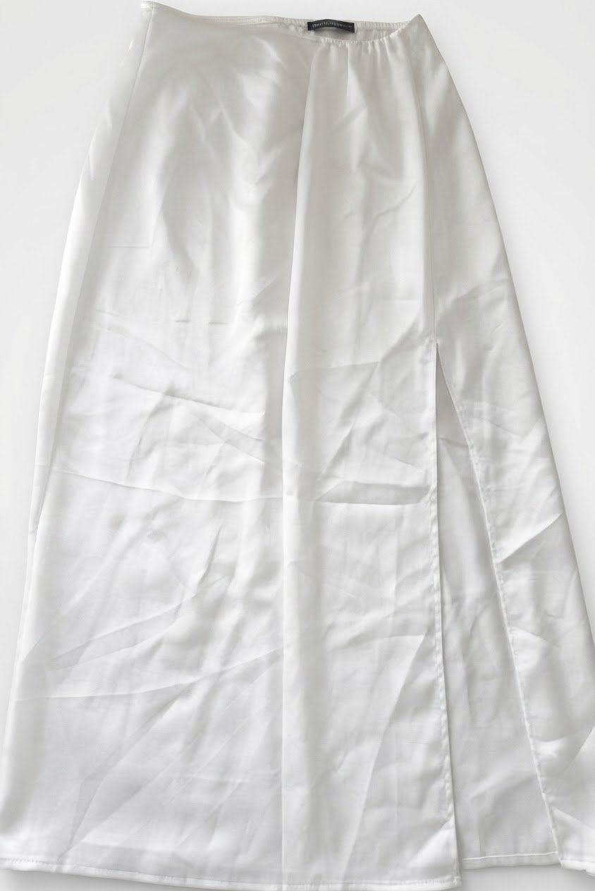 Jupe blanche satin