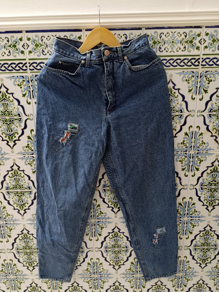 Pantalon jean ballon high wasted 