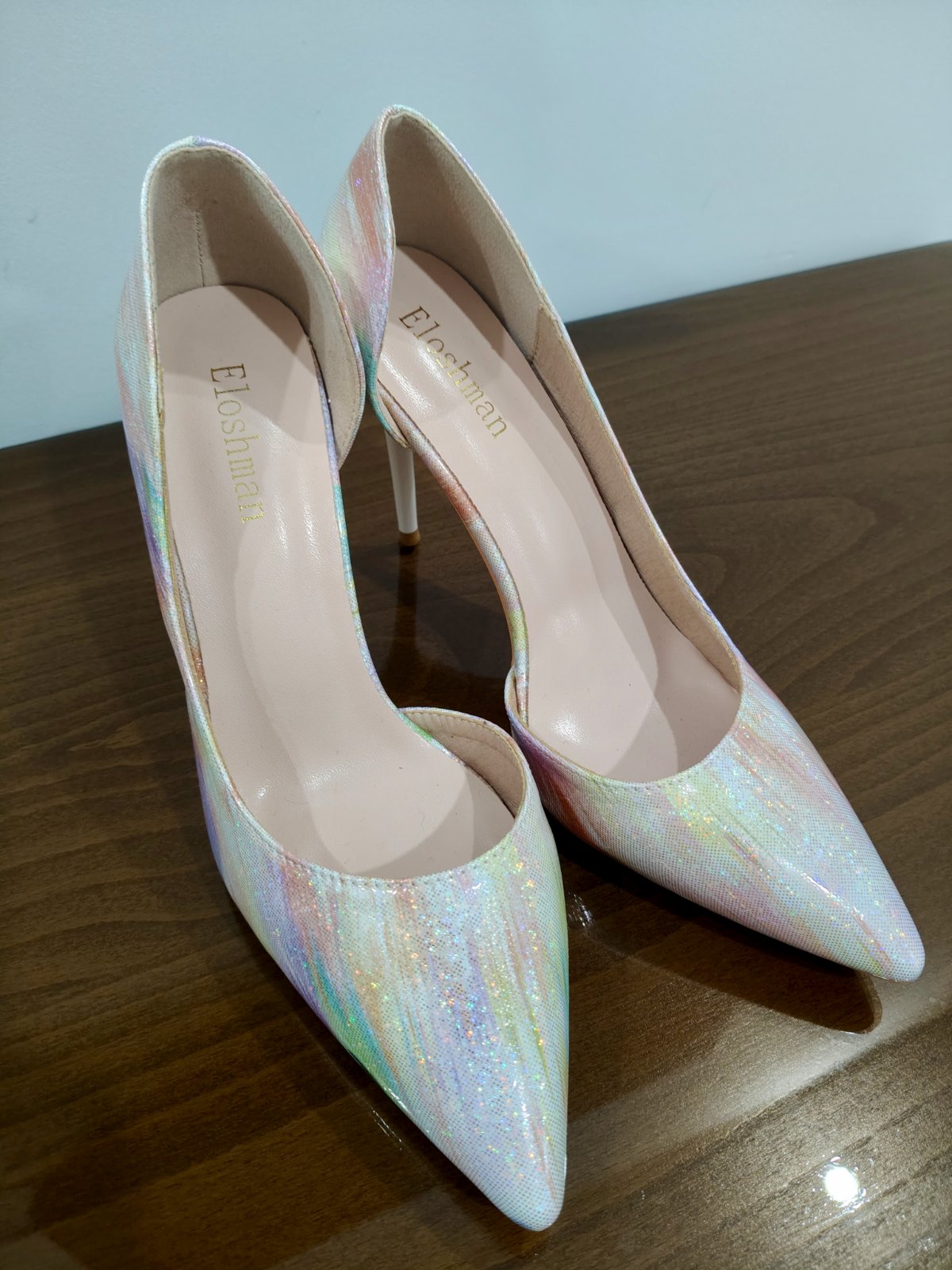 Escarpins femme multicolore  