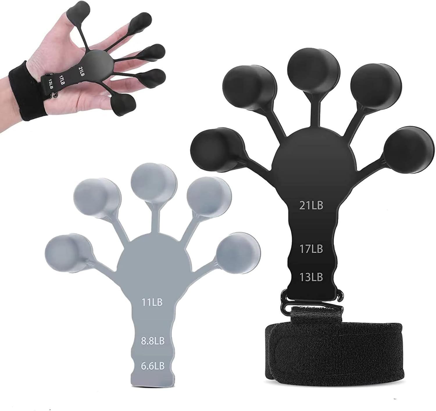 Renforceur de doigts et d'avant-bras en silicone, .