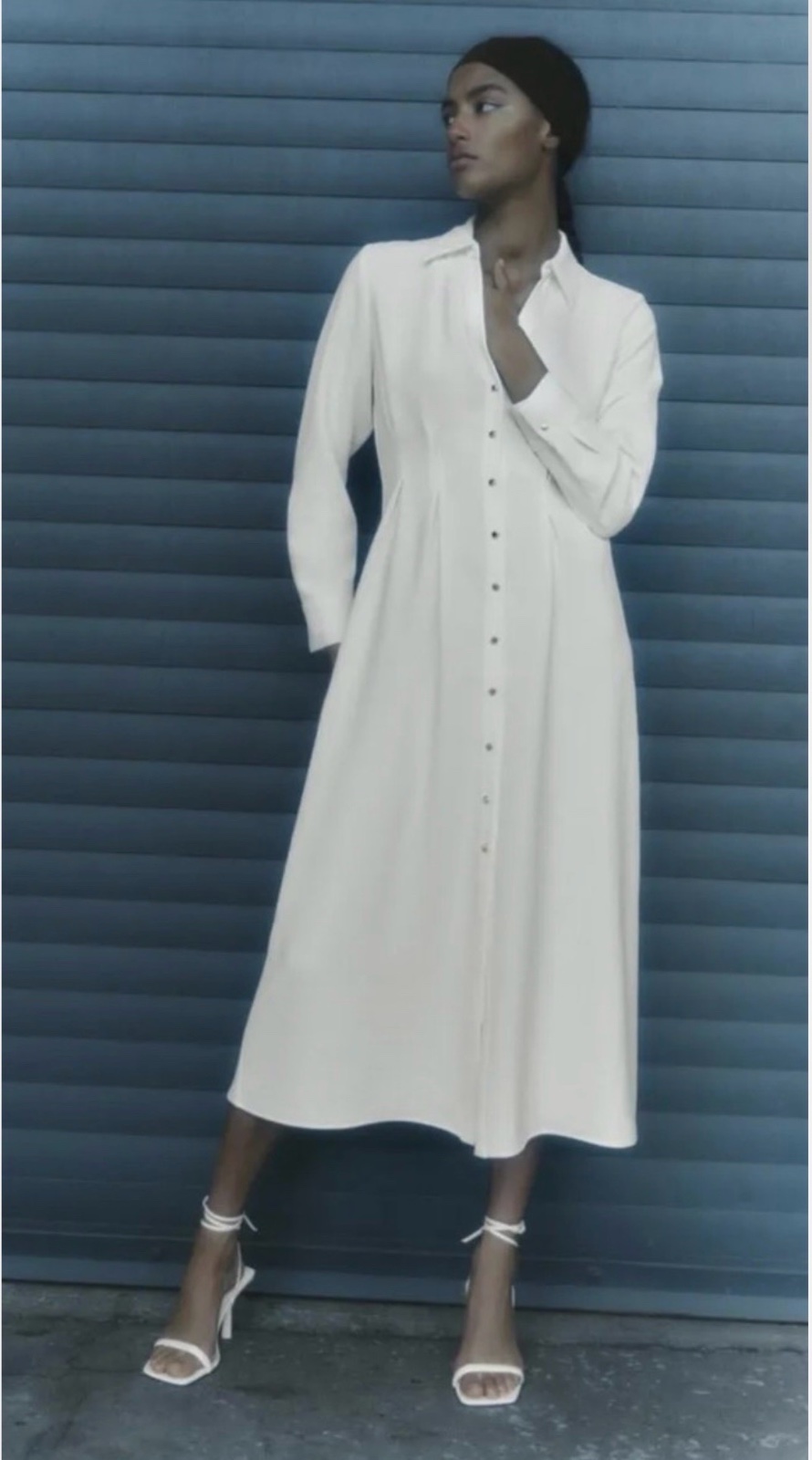 Robe chemise blanc zara 