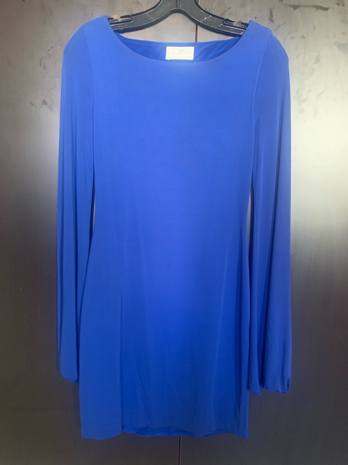 Robe bleu elastique