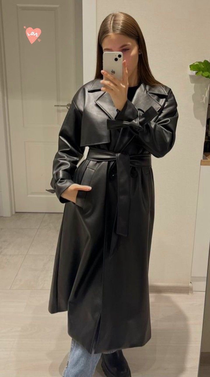 Manteau cuir M/L