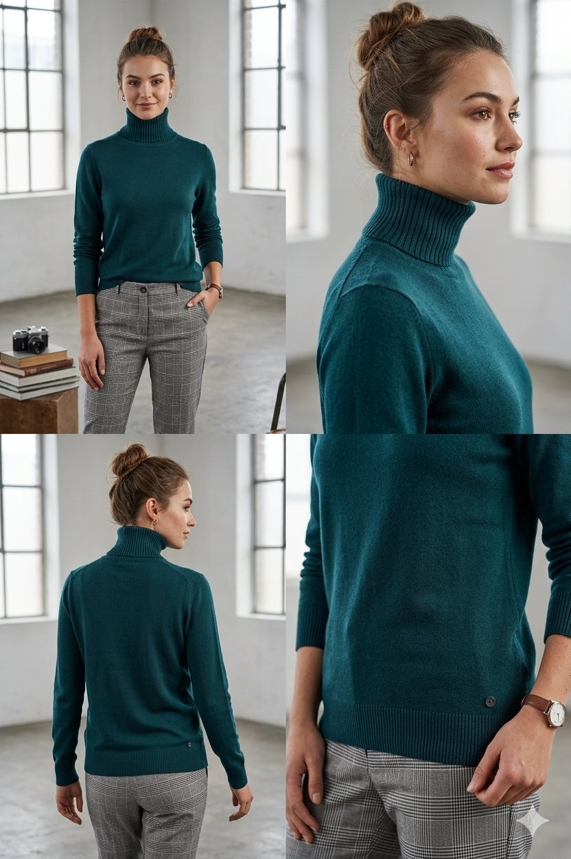 Pull à col roulé élégant 