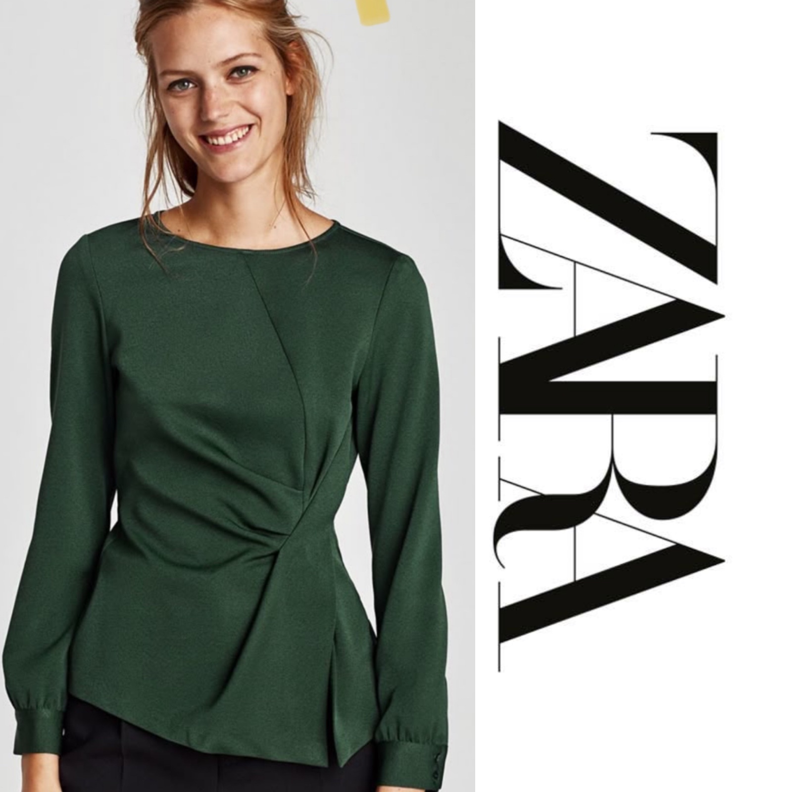 Pull zara vert