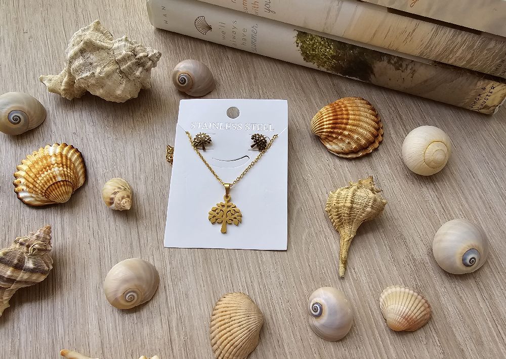 Collier + Boucles d'oreilles 