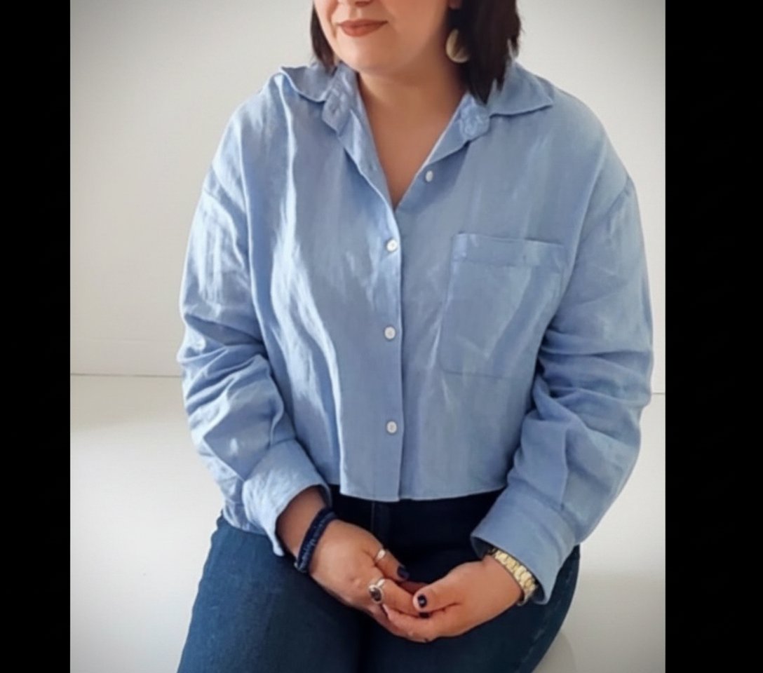 Chemise  kamraya bleu ciel