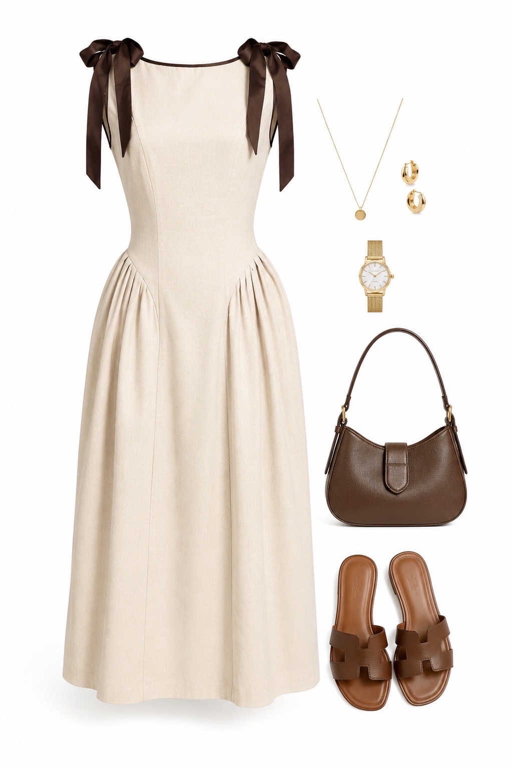 Robe beige