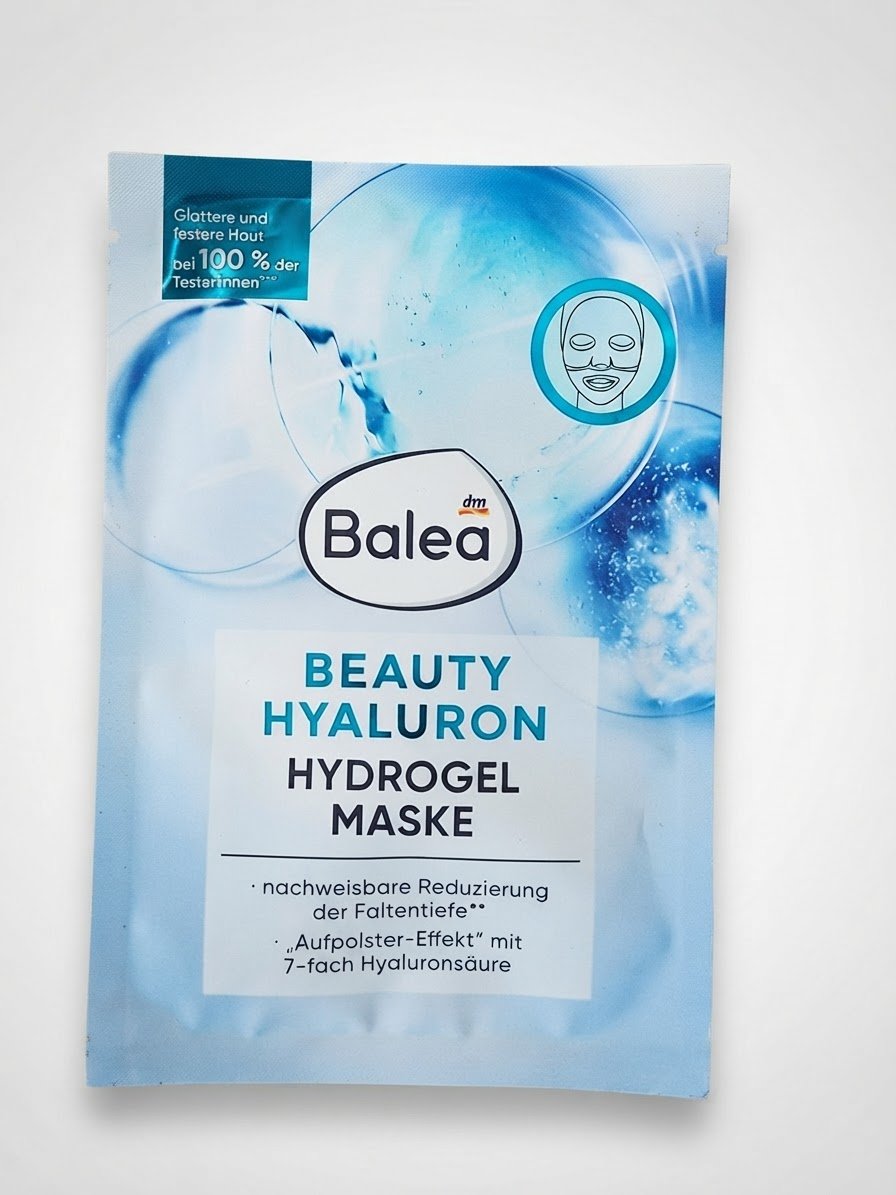 Masque en hydrogel Balea Beauty Hyaluron (7 types d'acide hyaluronique) 