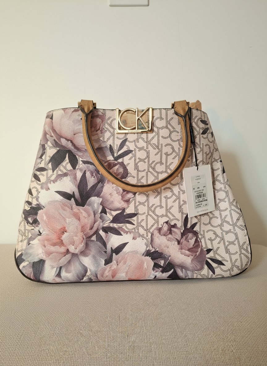  Sac à main Calvin Klein "CK Monogram" Floral – Neuf avec Étiquette