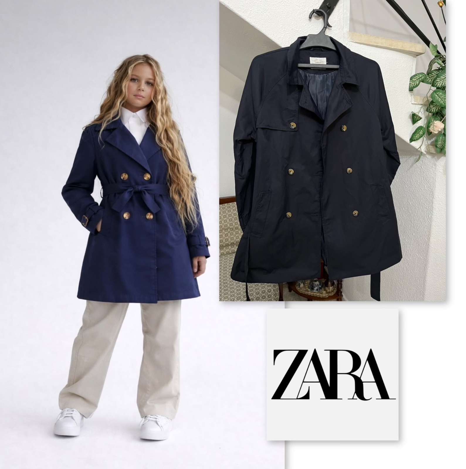 Trench pour fille 13 / 14 ans 60% cotton