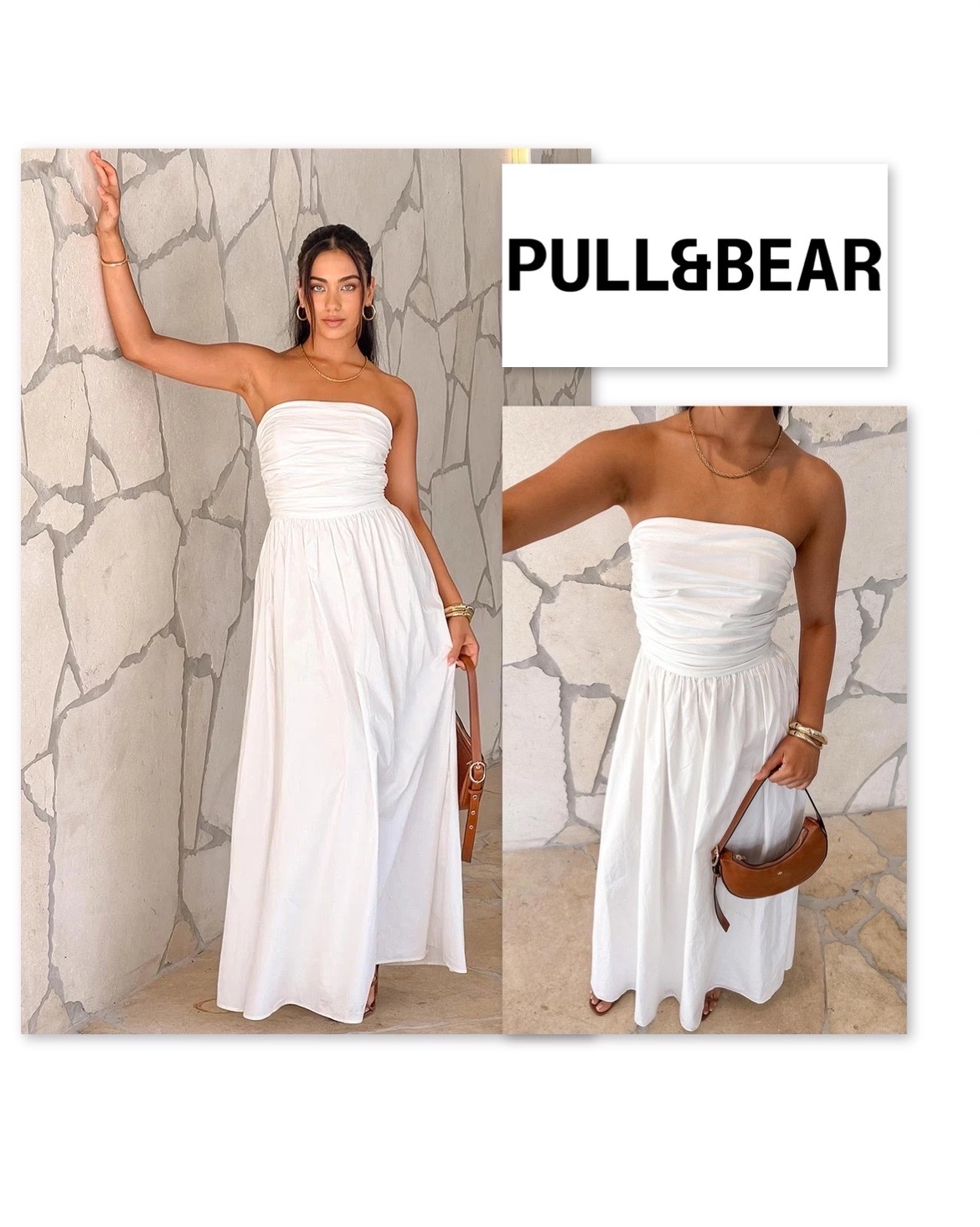 Robe blanche midi pour l'étè