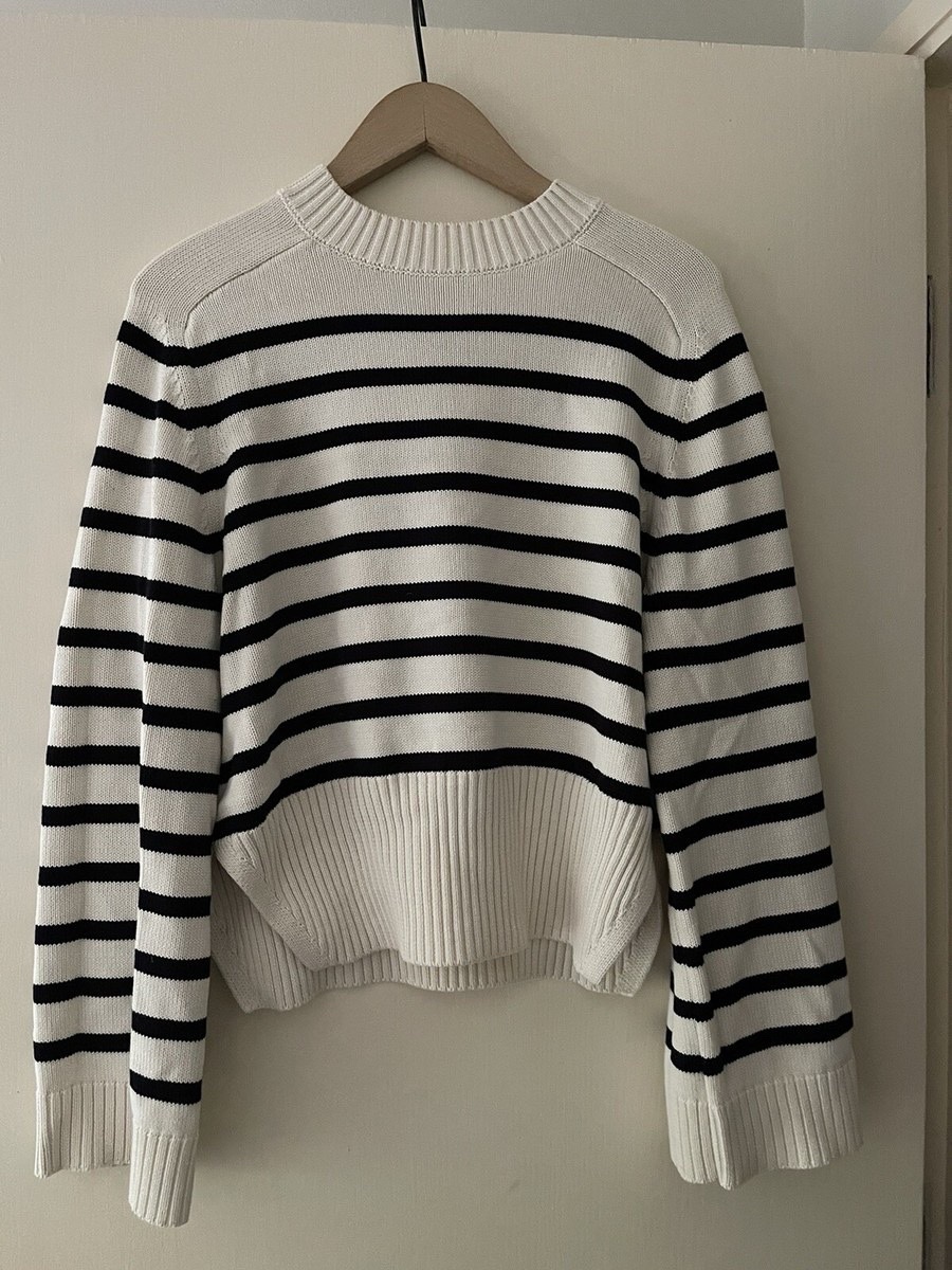 Pull rayé 100% coton