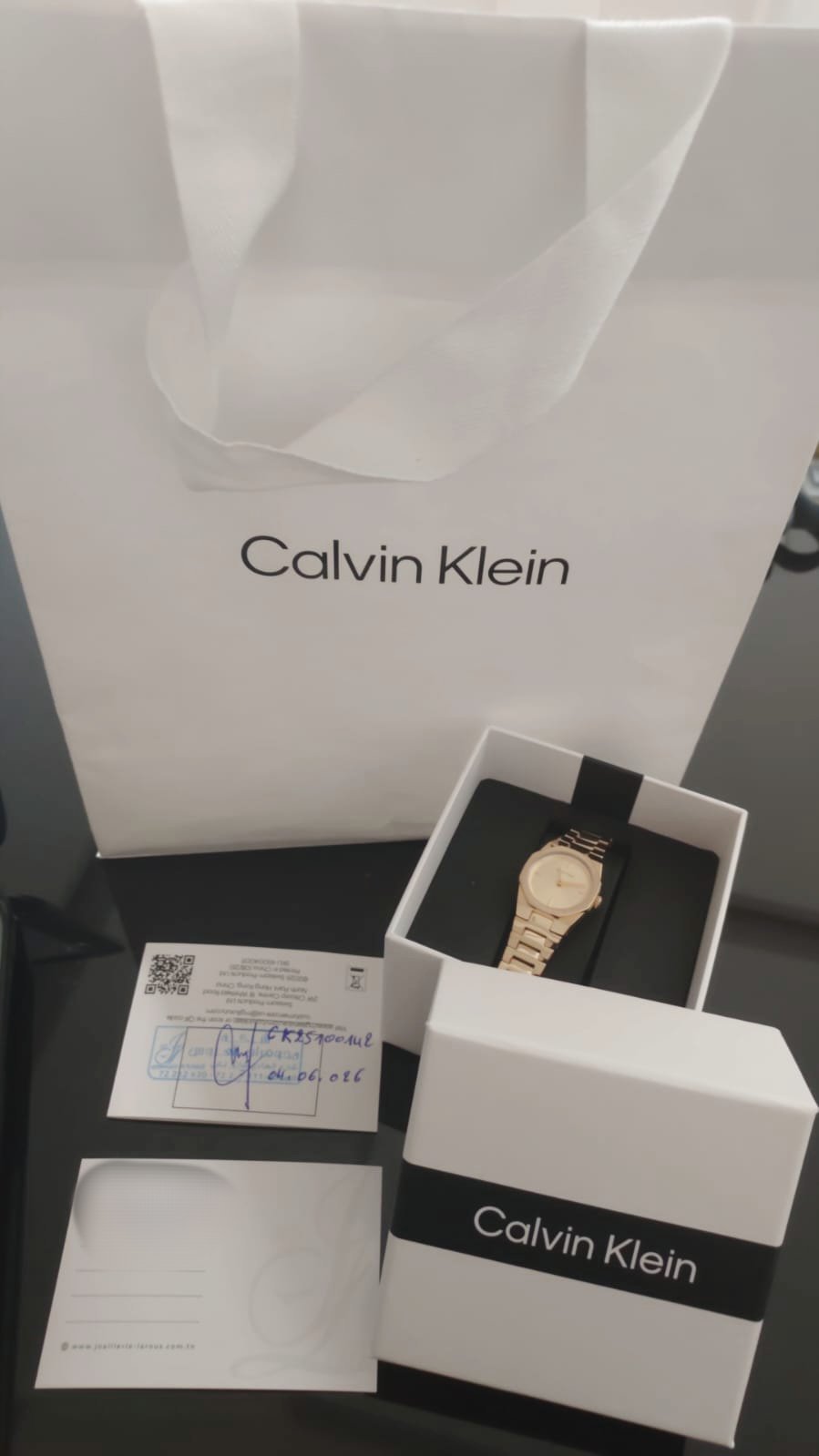 Montre doré Calvin Klein 