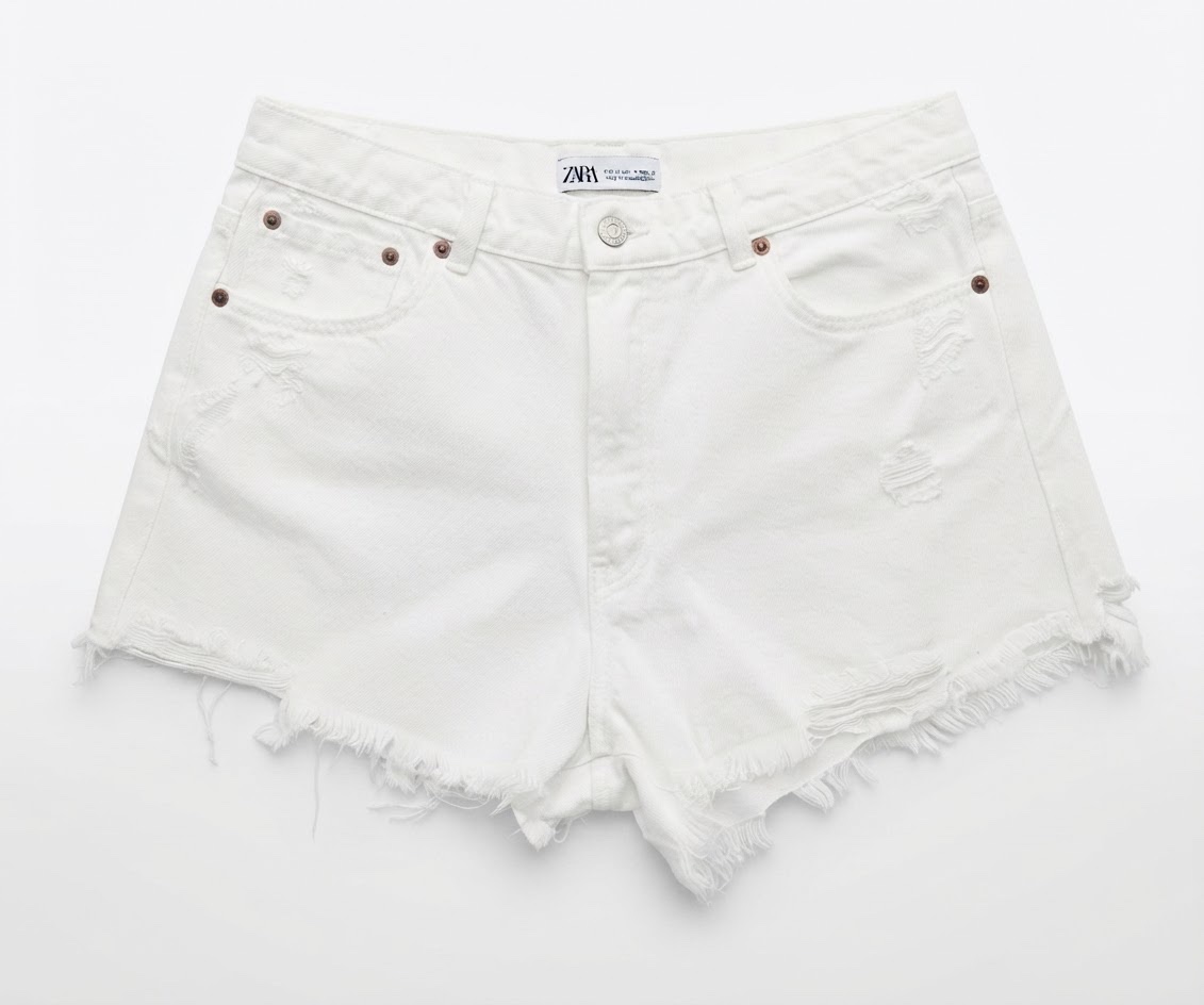 Zara short blanc