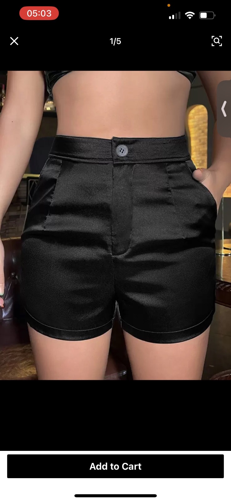 Short satin shien