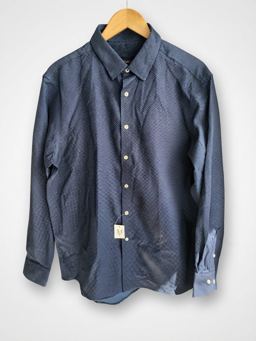 Chemise homme "AWEARNESS" de couleur "bleu foncé / gris" Taille L (jamais portée)
