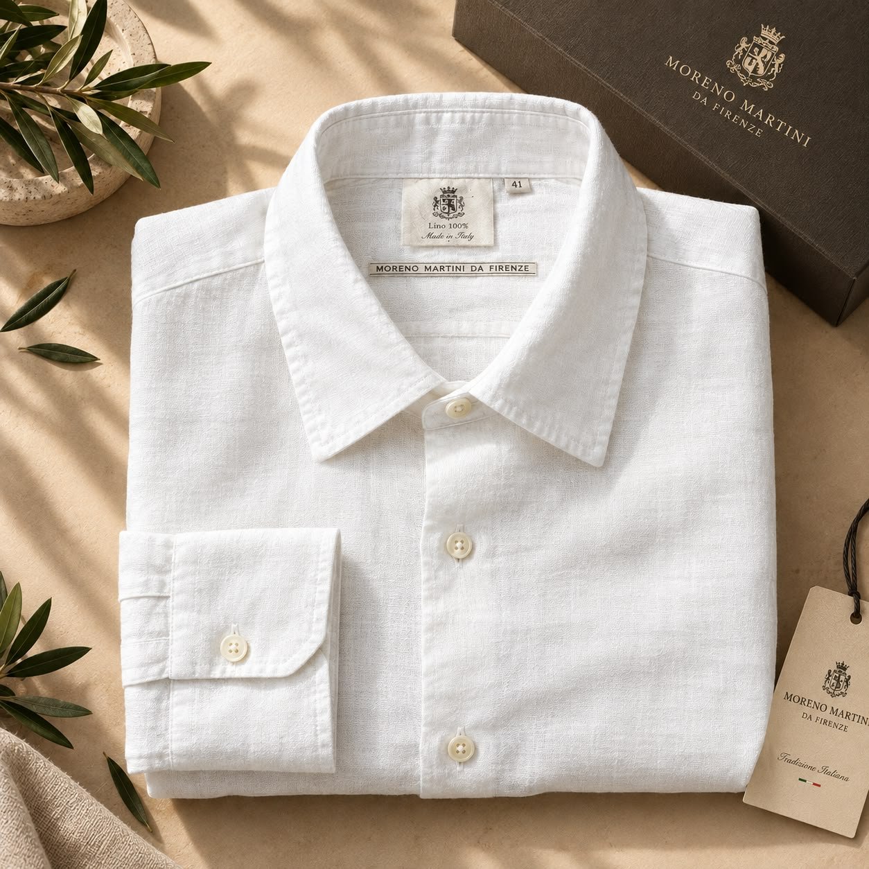 Chemise homme blanche ''قمريّة'' 
