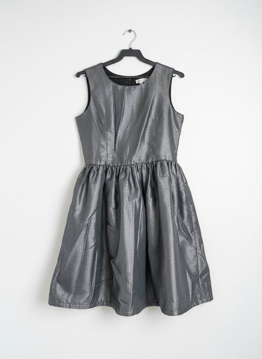 Robe soirée argent 