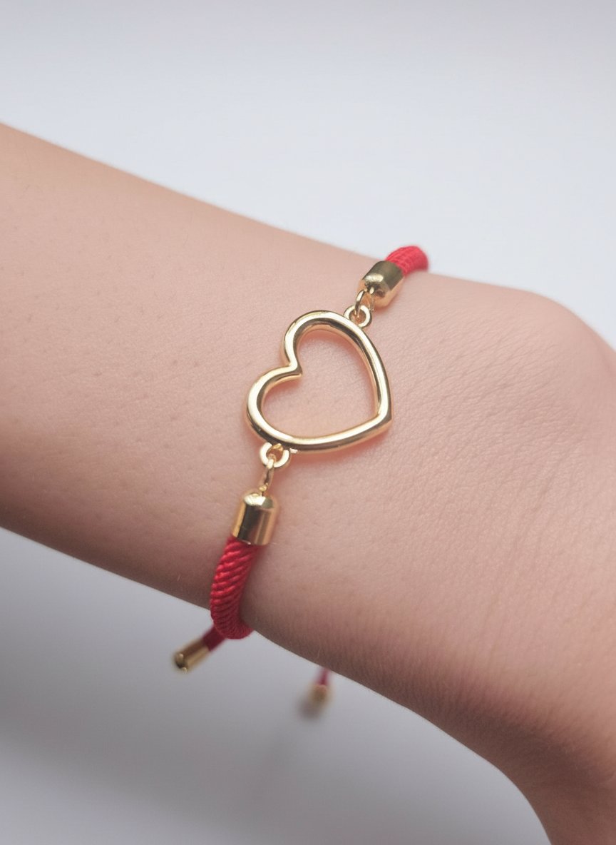 Bracelet coeur en acier inoxydable 